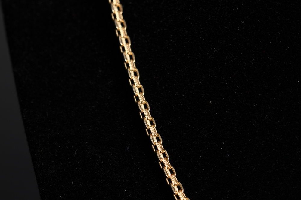 14K Gold Bismark Chain Necklace