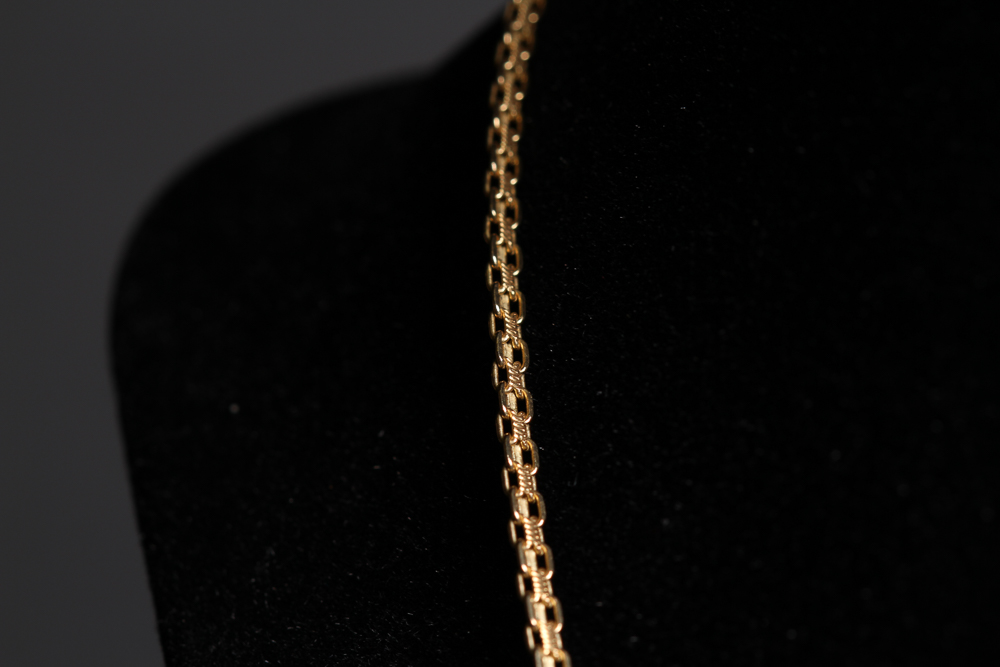 14K Gold Bismark Chain Necklace