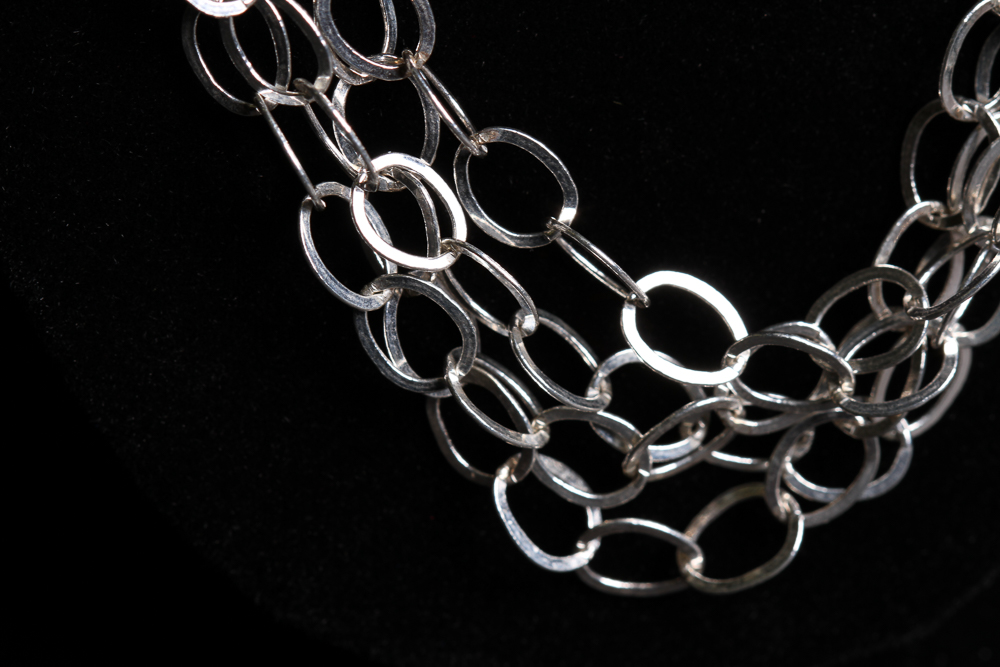 Sterling Silver Necklace and Bracelet Set