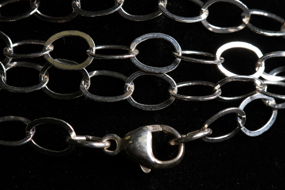 Sterling Silver Necklace and Bracelet Set