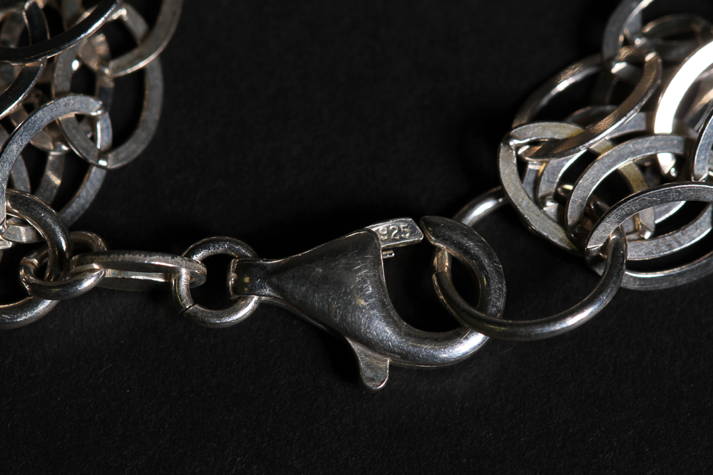 Sterling Silver Necklace and Bracelet Set