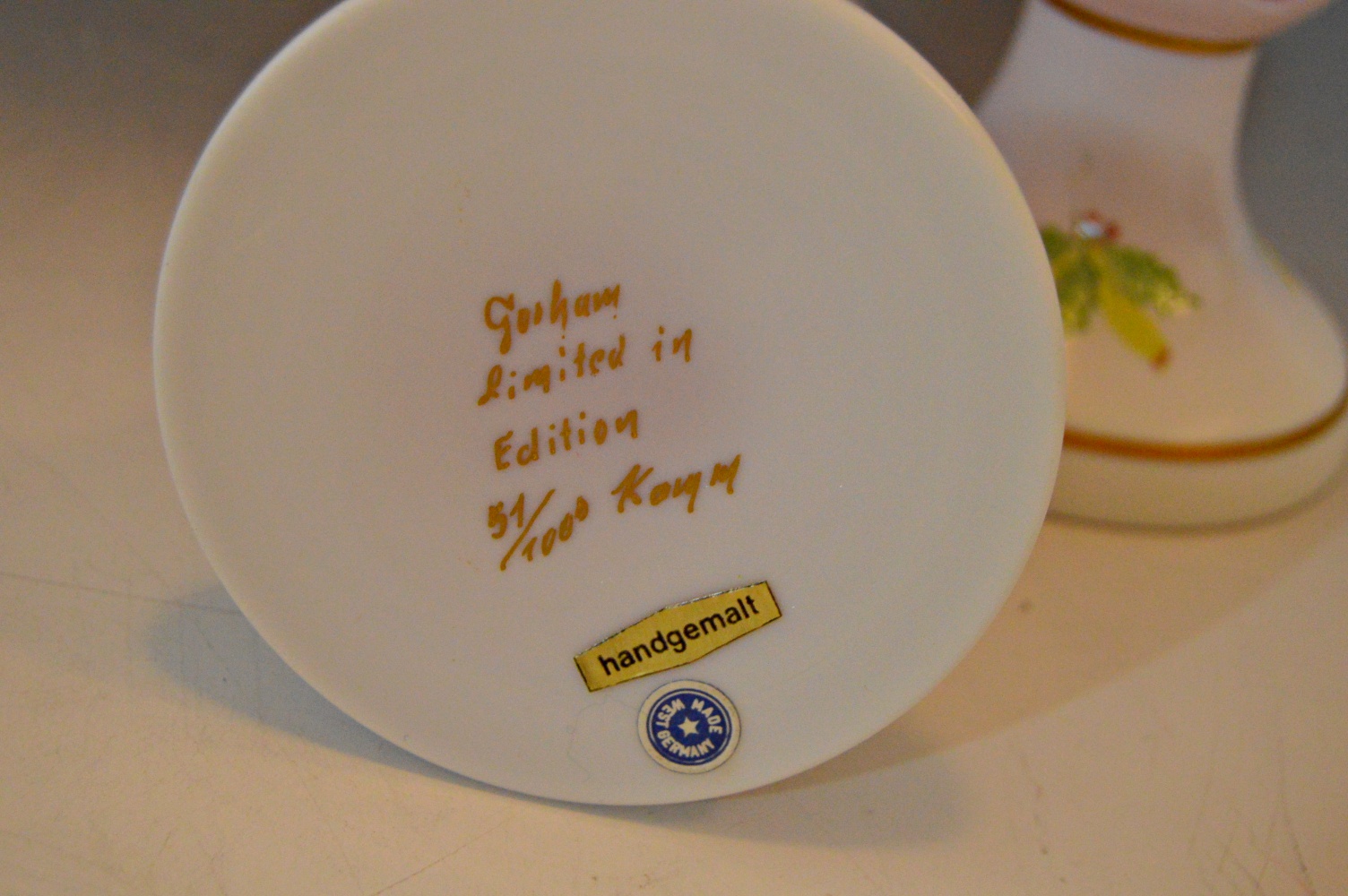 1980 Gorham Limited Edition Crystal Christmas Candle Holders