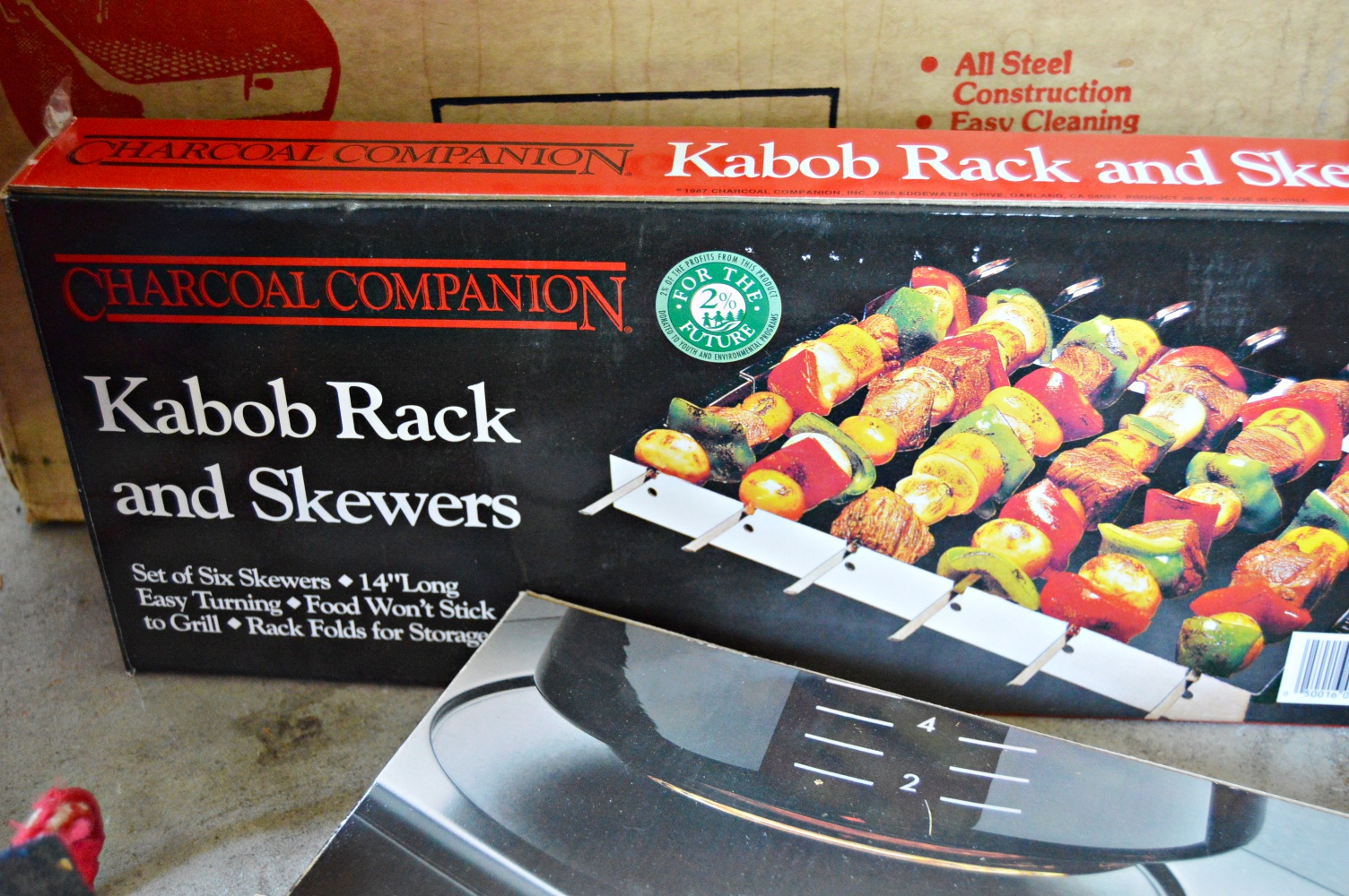 Portable Charcoal Grill and Grilling Supplies