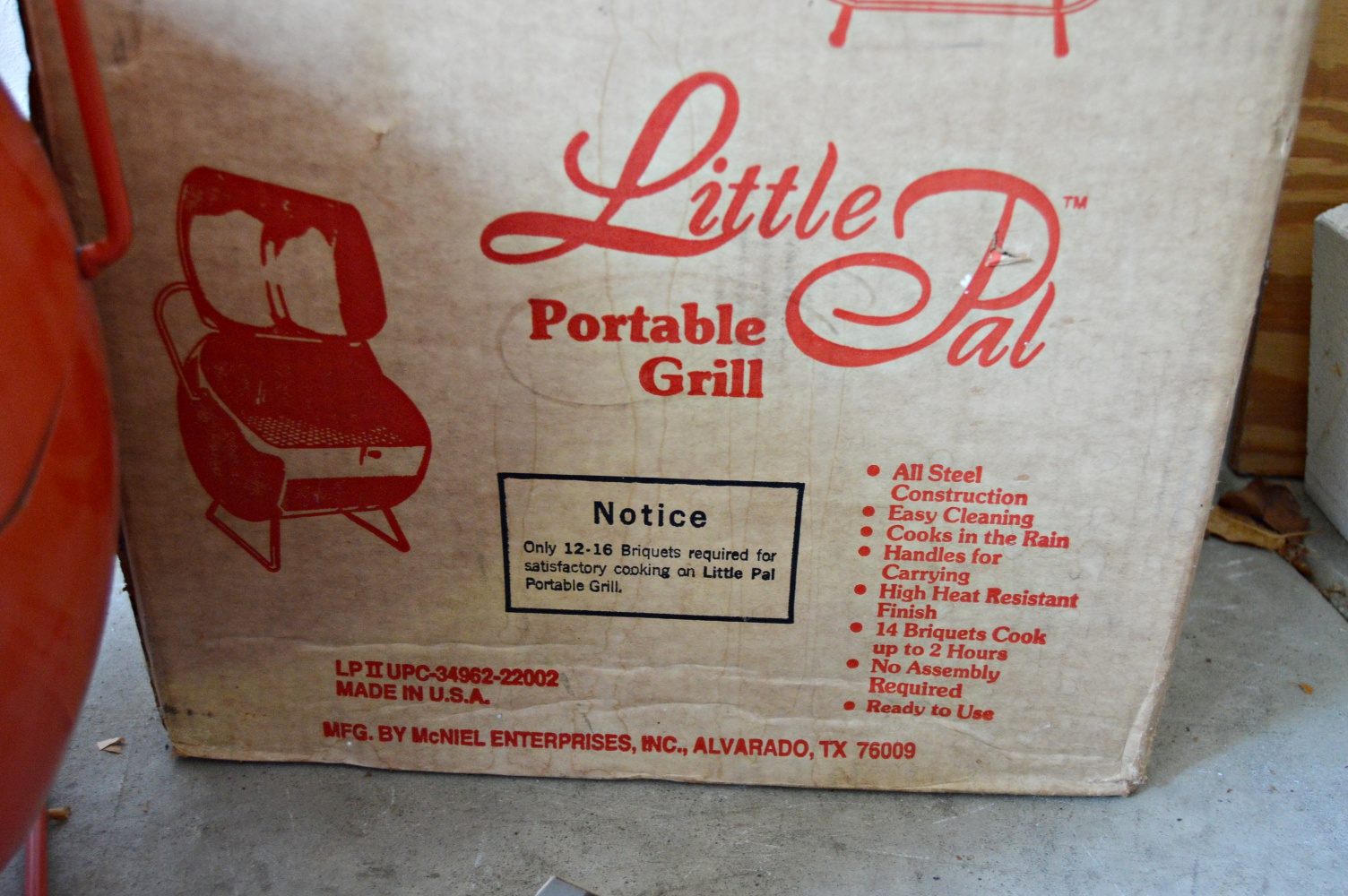 Portable Charcoal Grill and Grilling Supplies