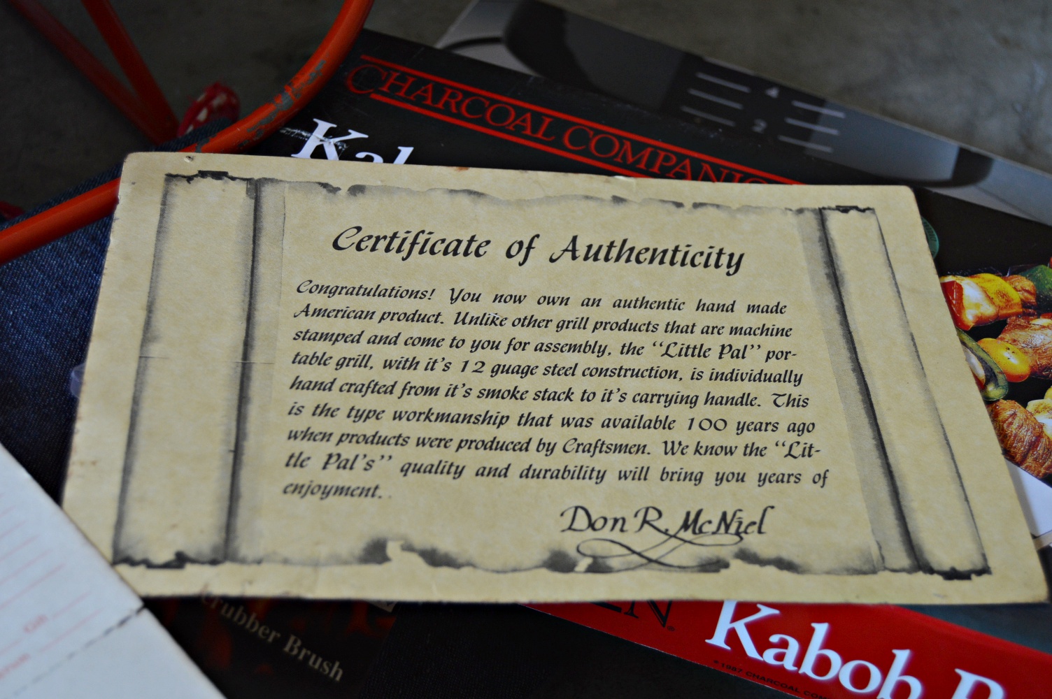 Portable Charcoal Grill and Grilling Supplies