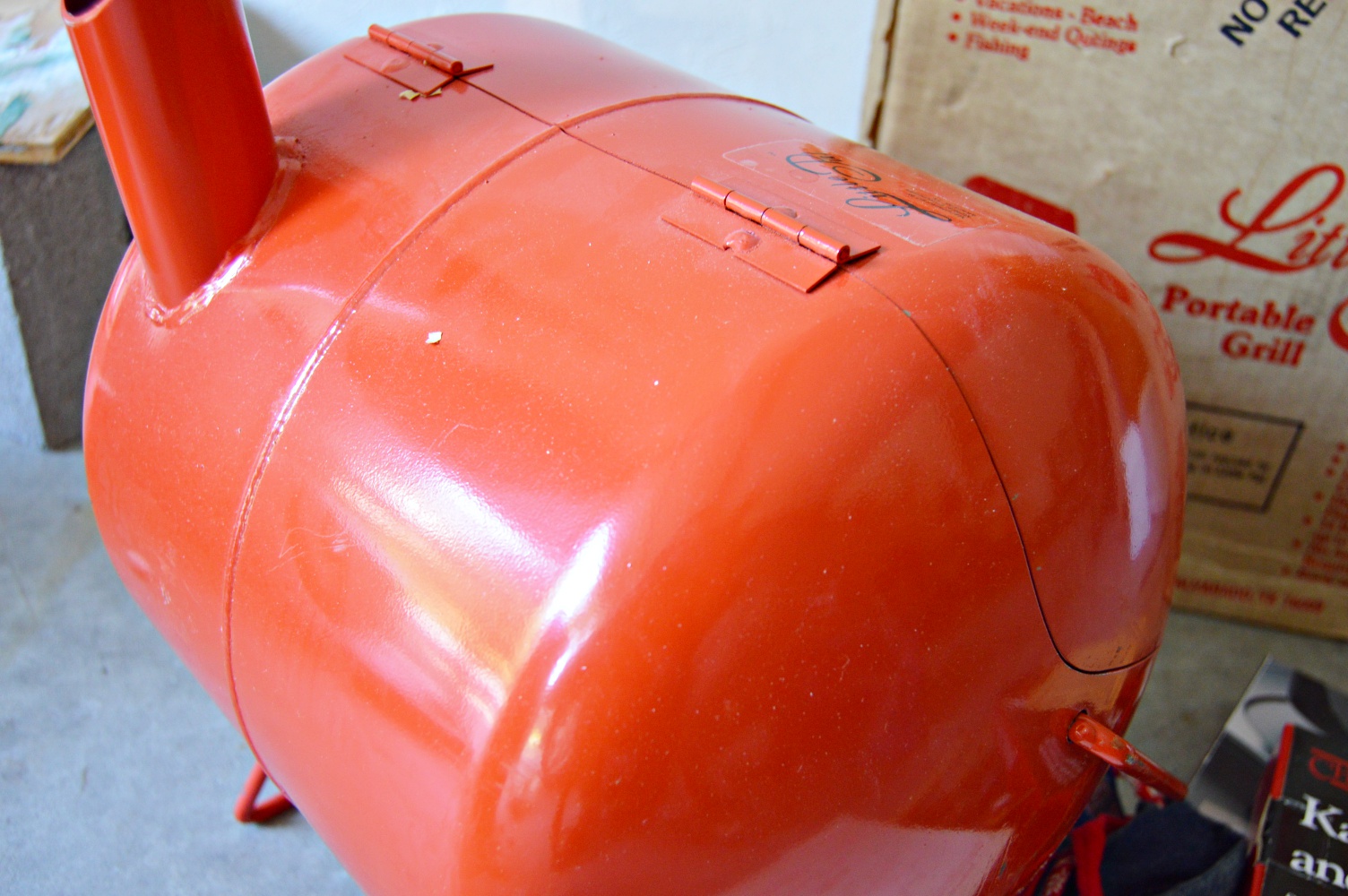 Portable Charcoal Grill and Grilling Supplies