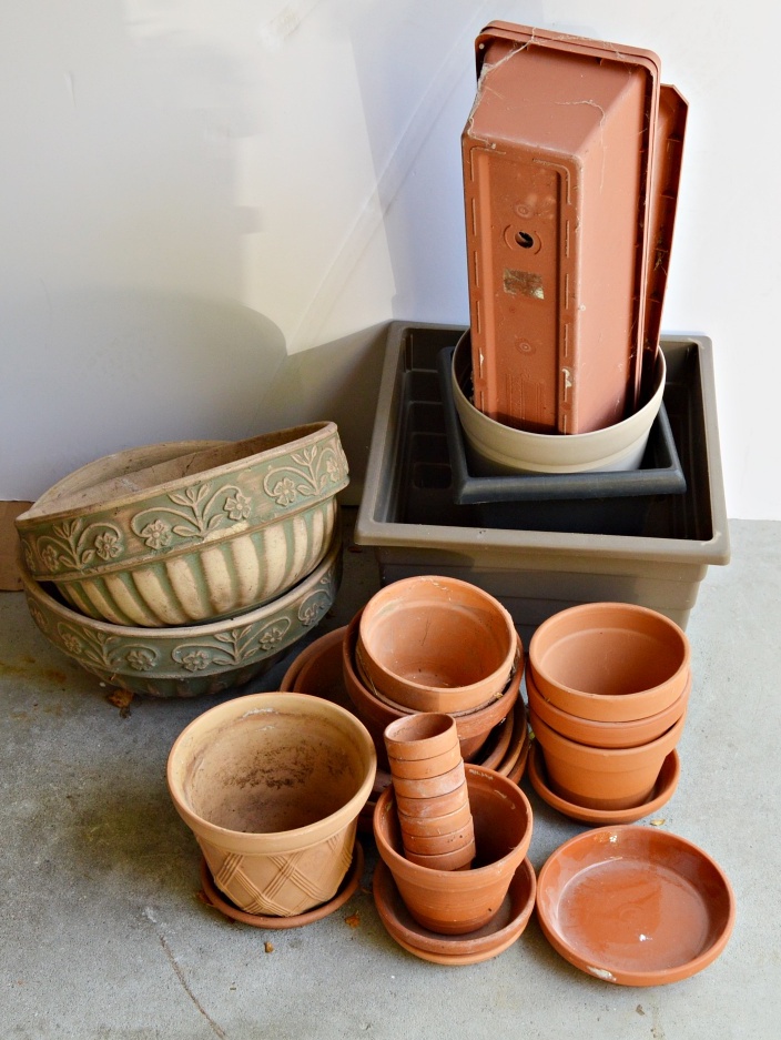 Gardening Pots with Italian, 1940s Dish Planters