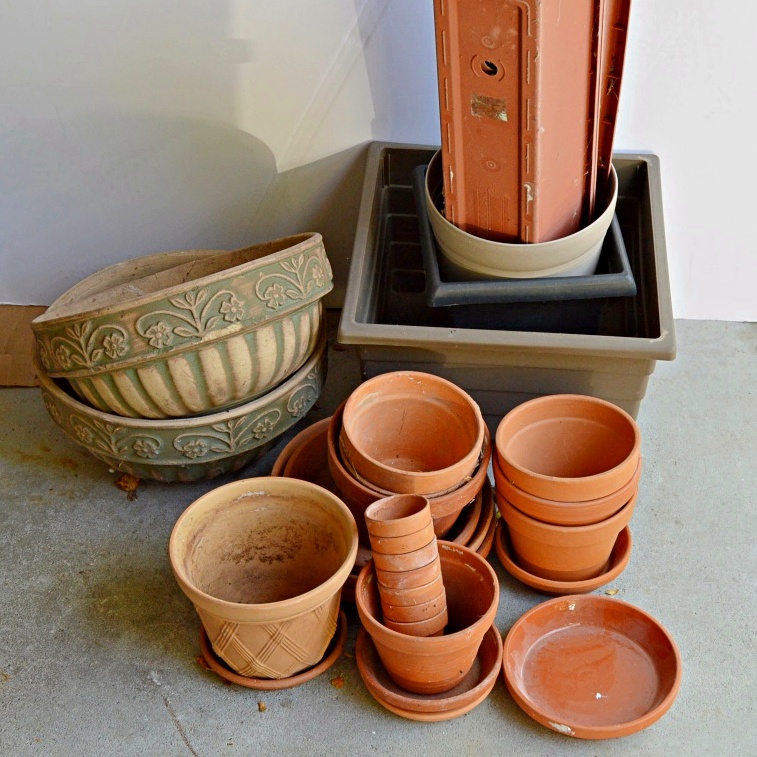 Gardening Pots with Italian, 1940s Dish Planters