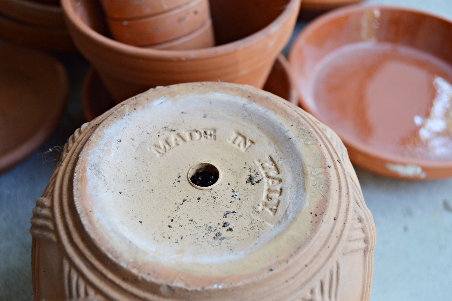 Gardening Pots with Italian, 1940s Dish Planters