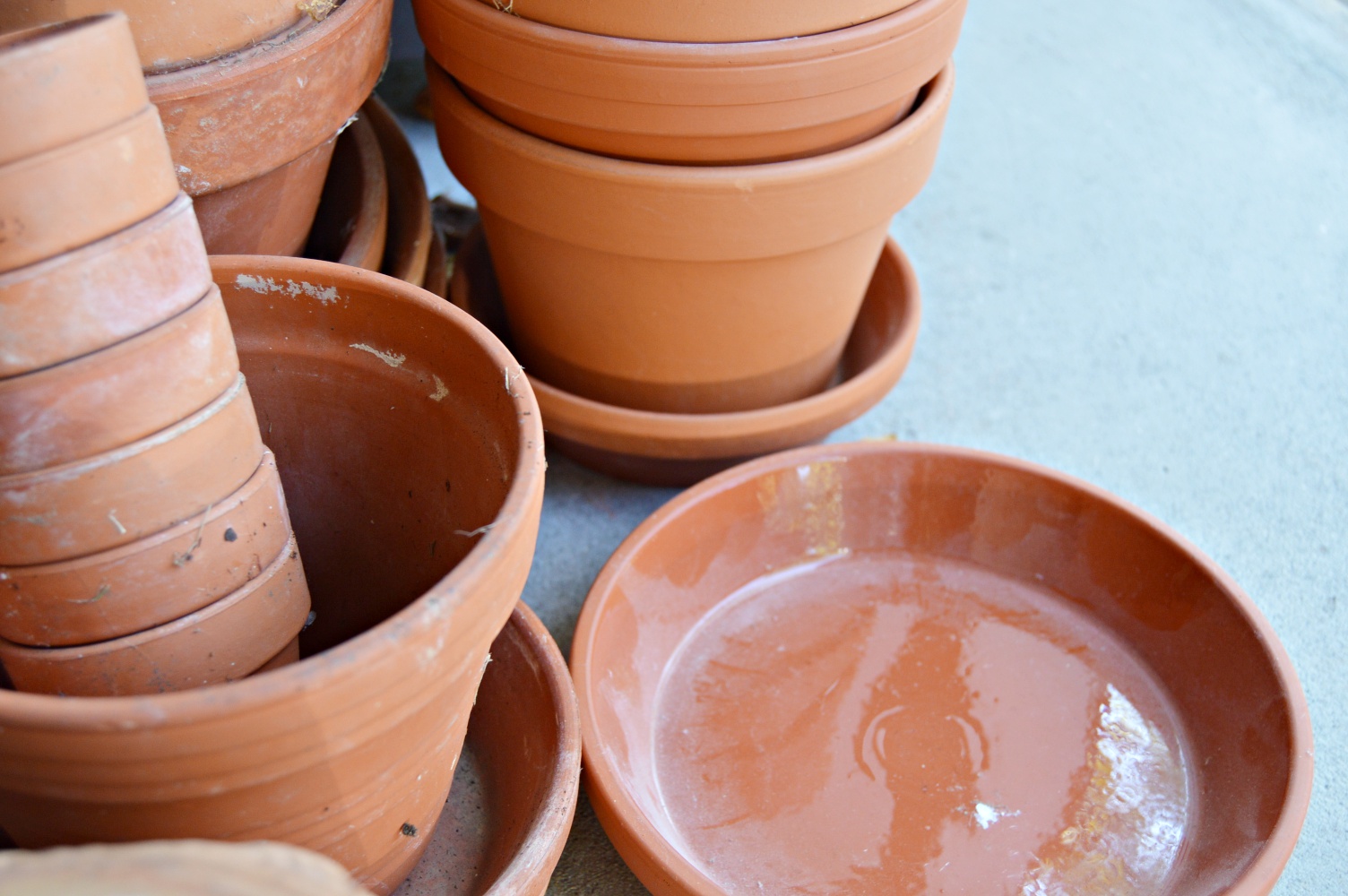 Gardening Pots with Italian, 1940s Dish Planters