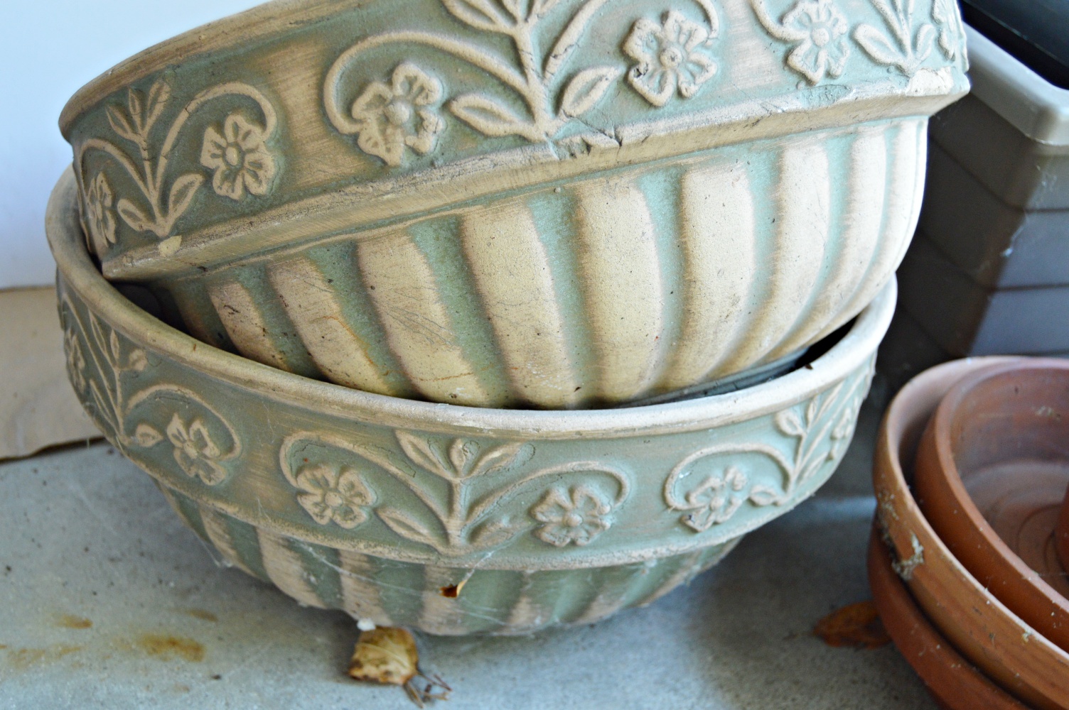 Gardening Pots with Italian, 1940s Dish Planters