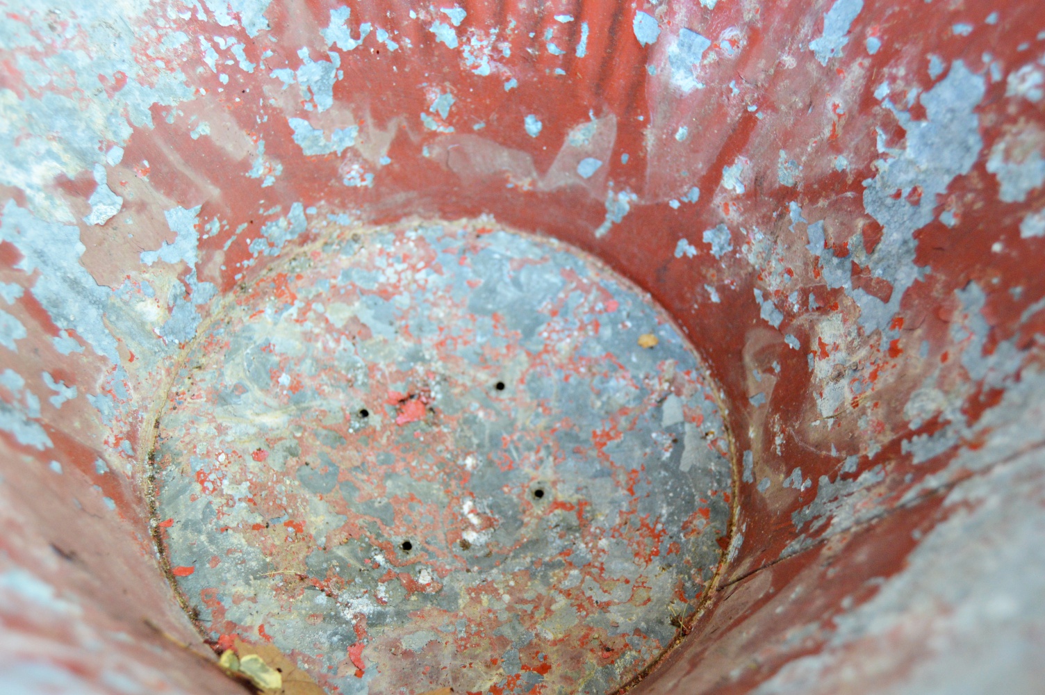 Two Vintage Painted Milk Cans, Coal Hod and Iron Cart