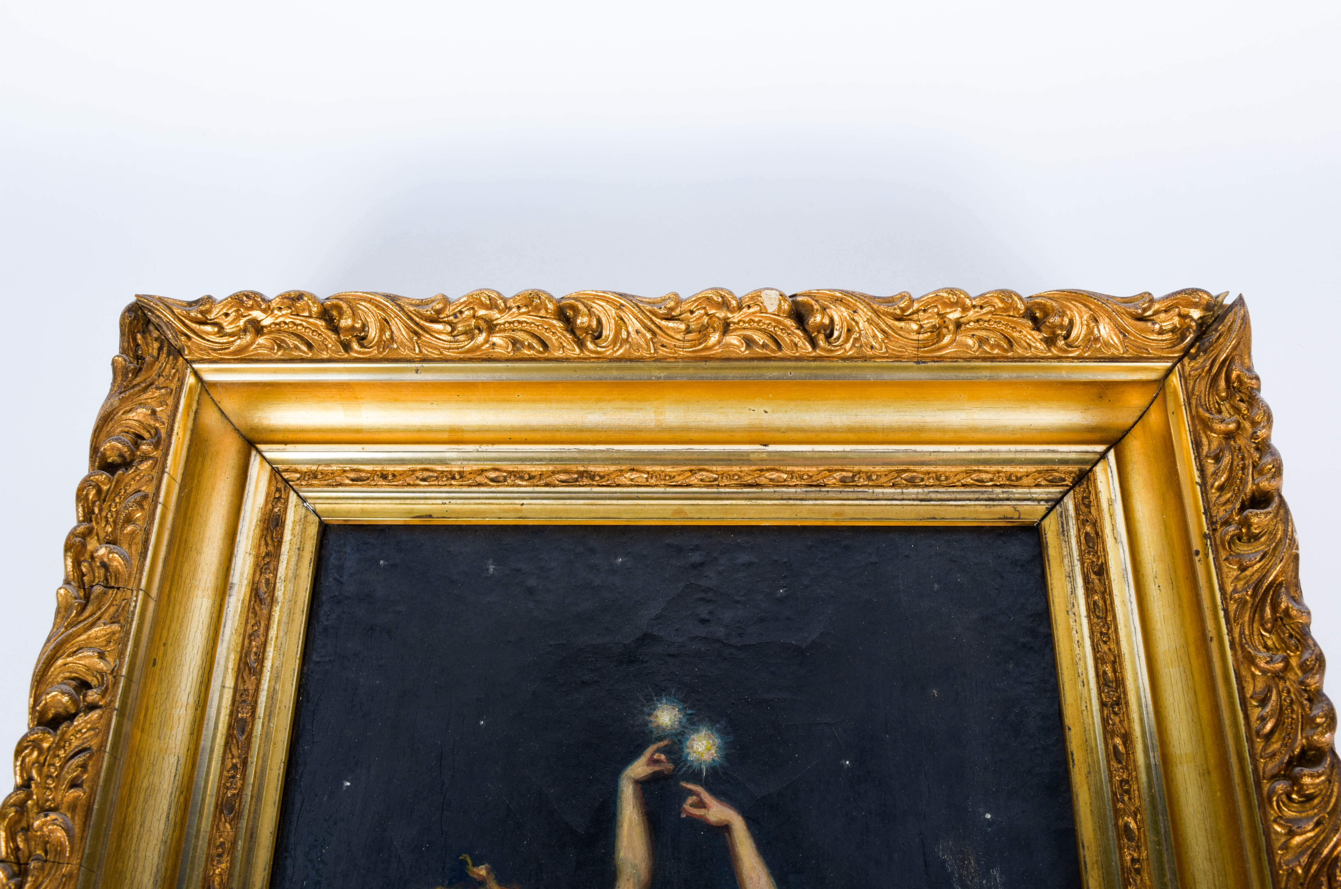 Antique Oil Painting "Twin Stars" After Luis Falero