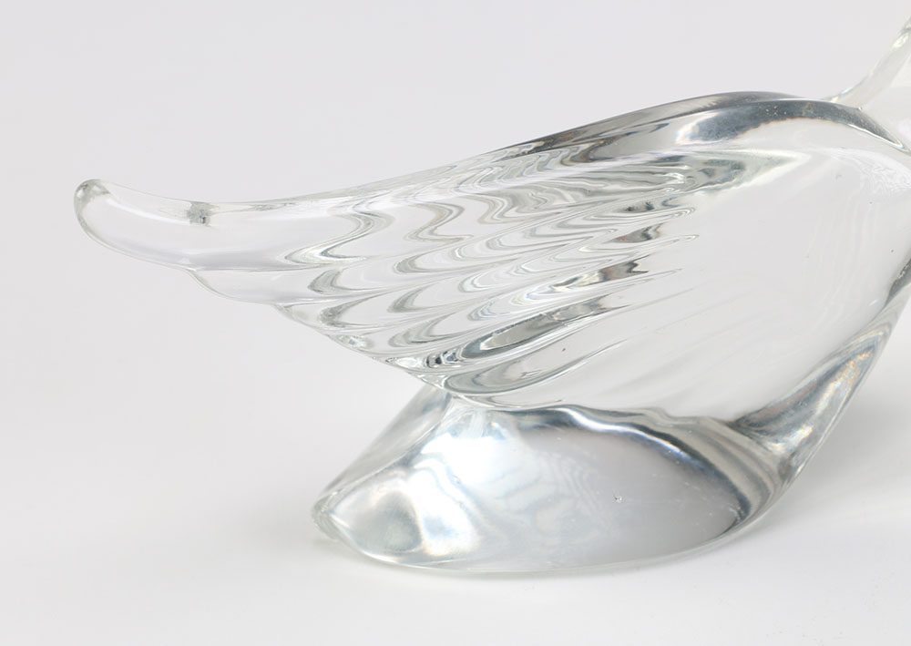 Pair of Heisy Crystal Swans