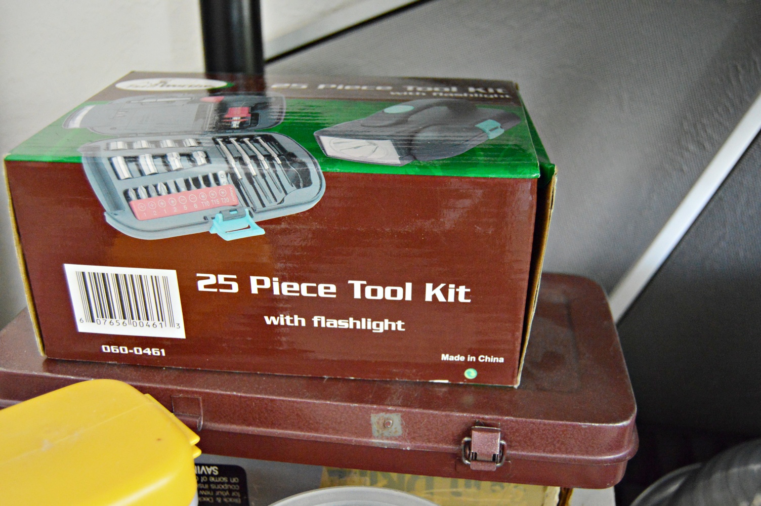 Shelving Unit With Tools, Electronics, Gardening Supplies