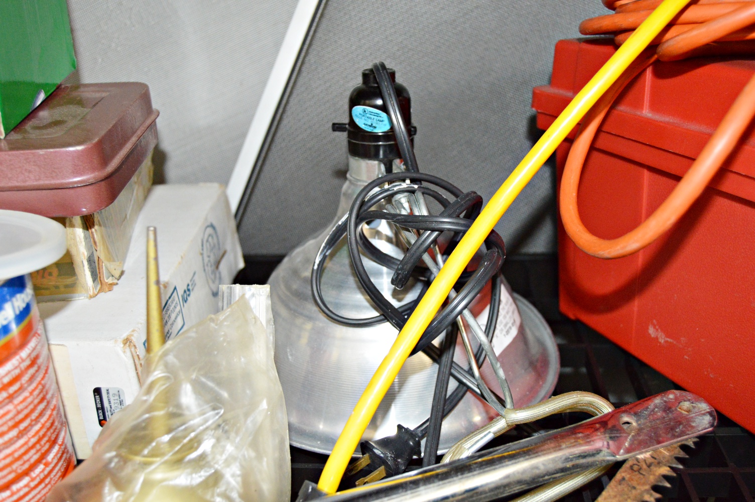 Shelving Unit With Tools, Electronics, Gardening Supplies