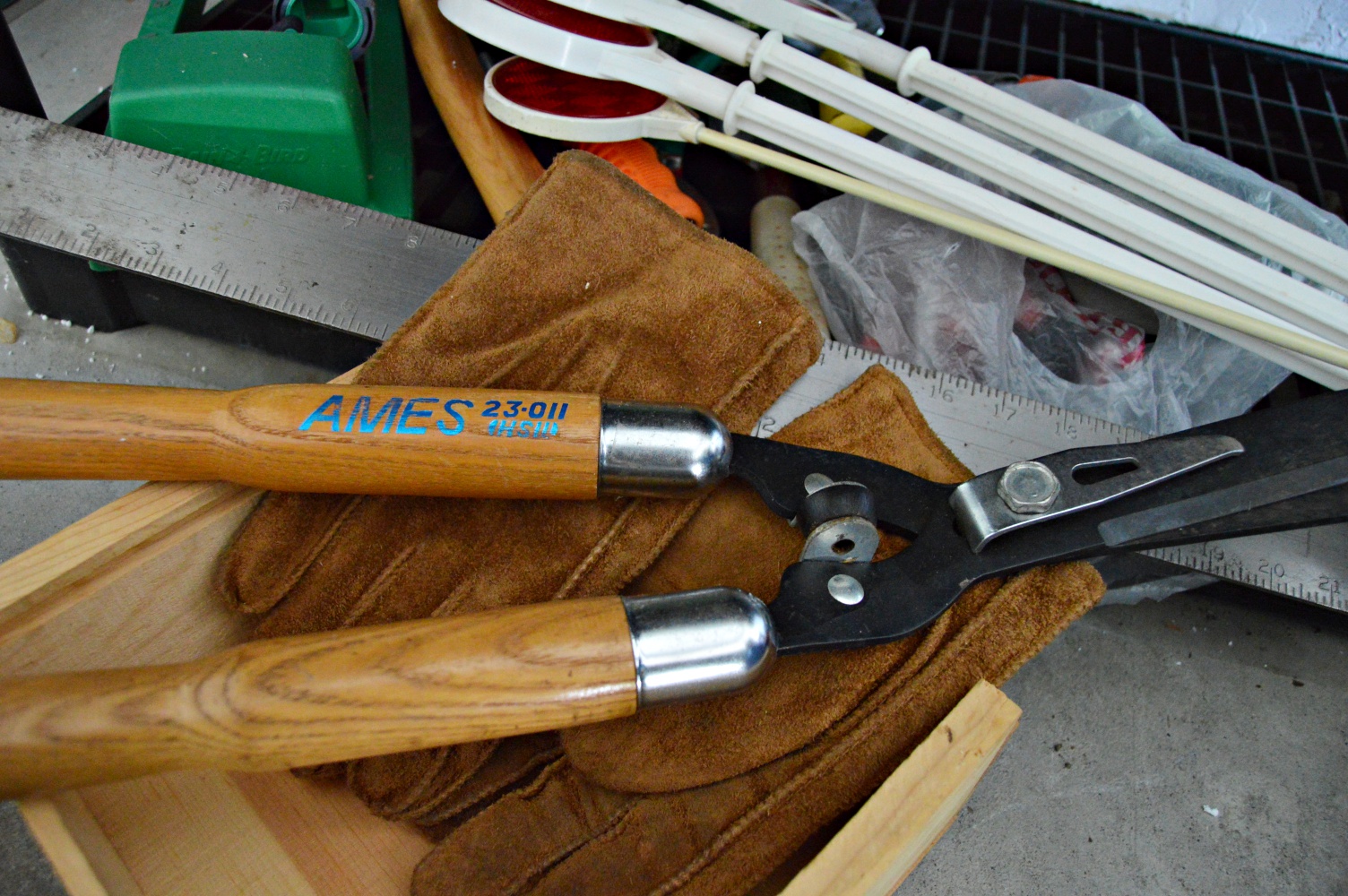 Shelving Unit With Tools, Electronics, Gardening Supplies