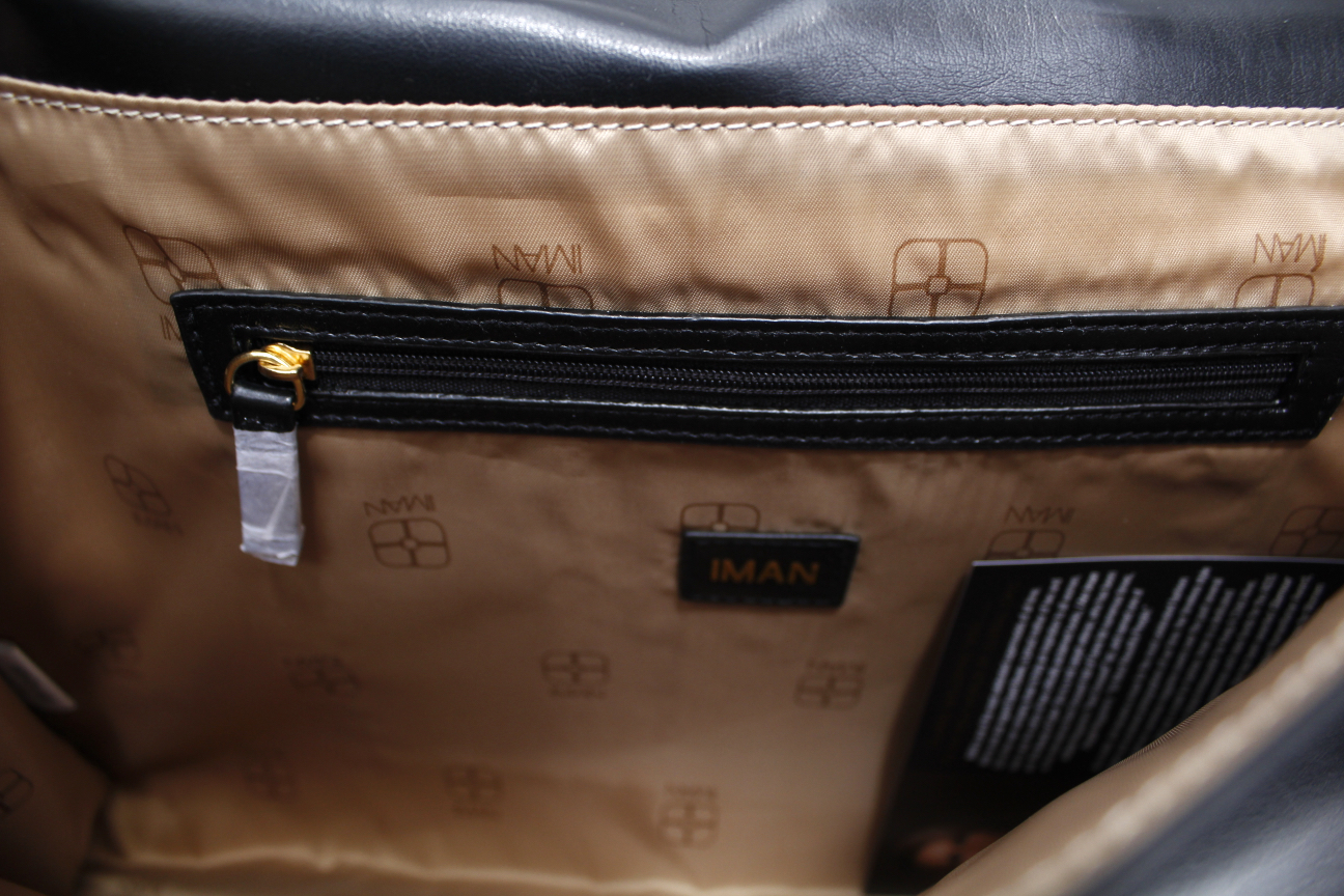 Iman Snakeskin Clutch Handbag