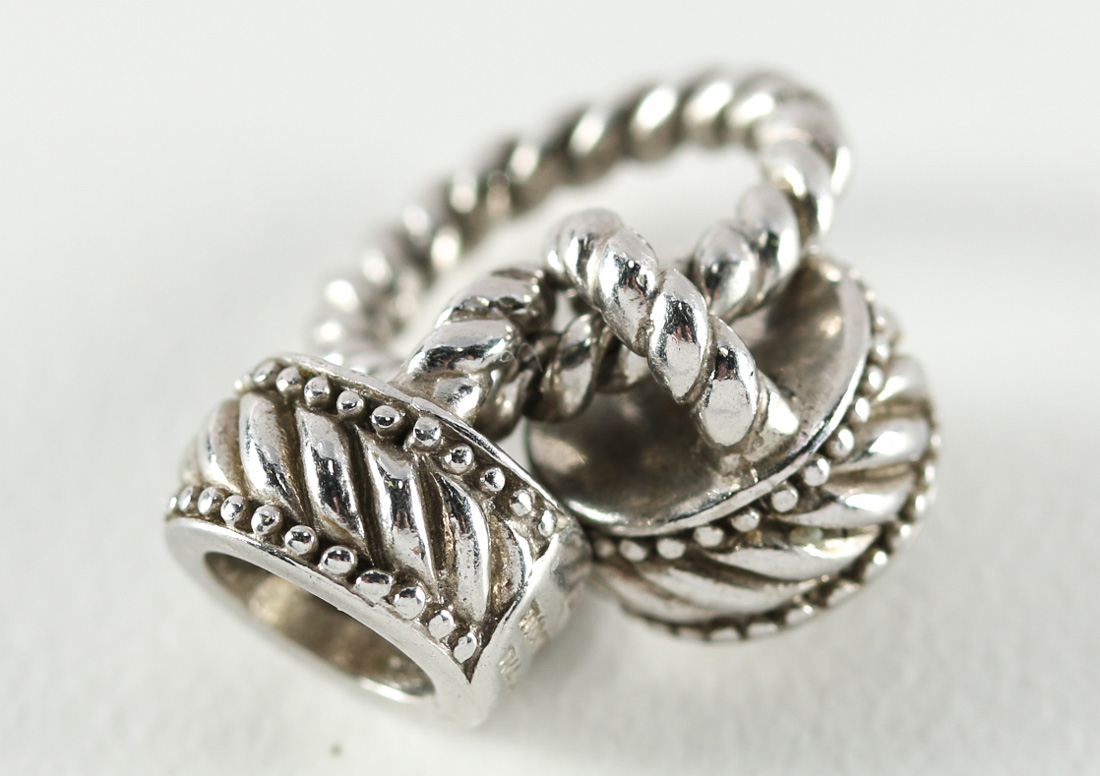 Judith Ripka Sterling Silver Bracelet and Pendant Set