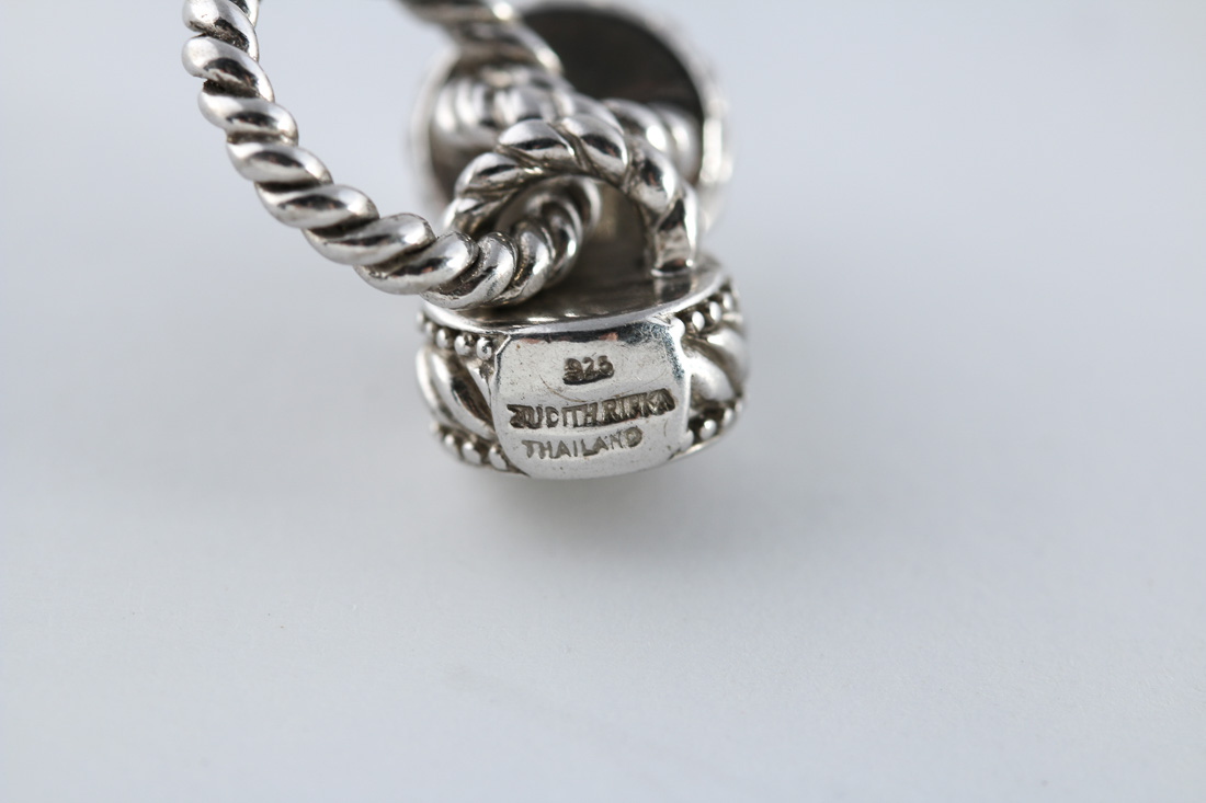 Judith Ripka Sterling Silver Bracelet and Pendant Set