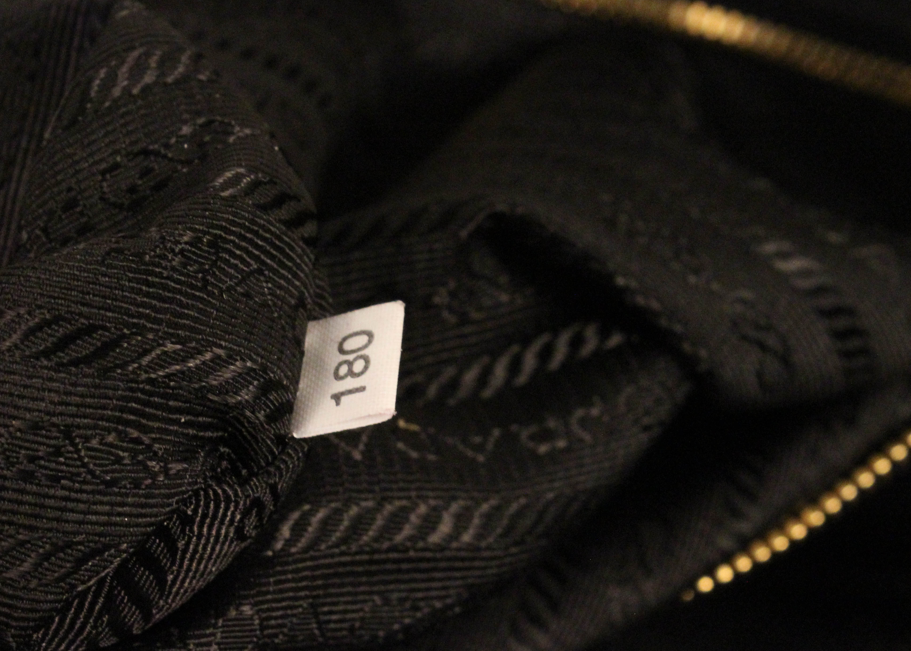 Taupe Nylon Prada Handbag