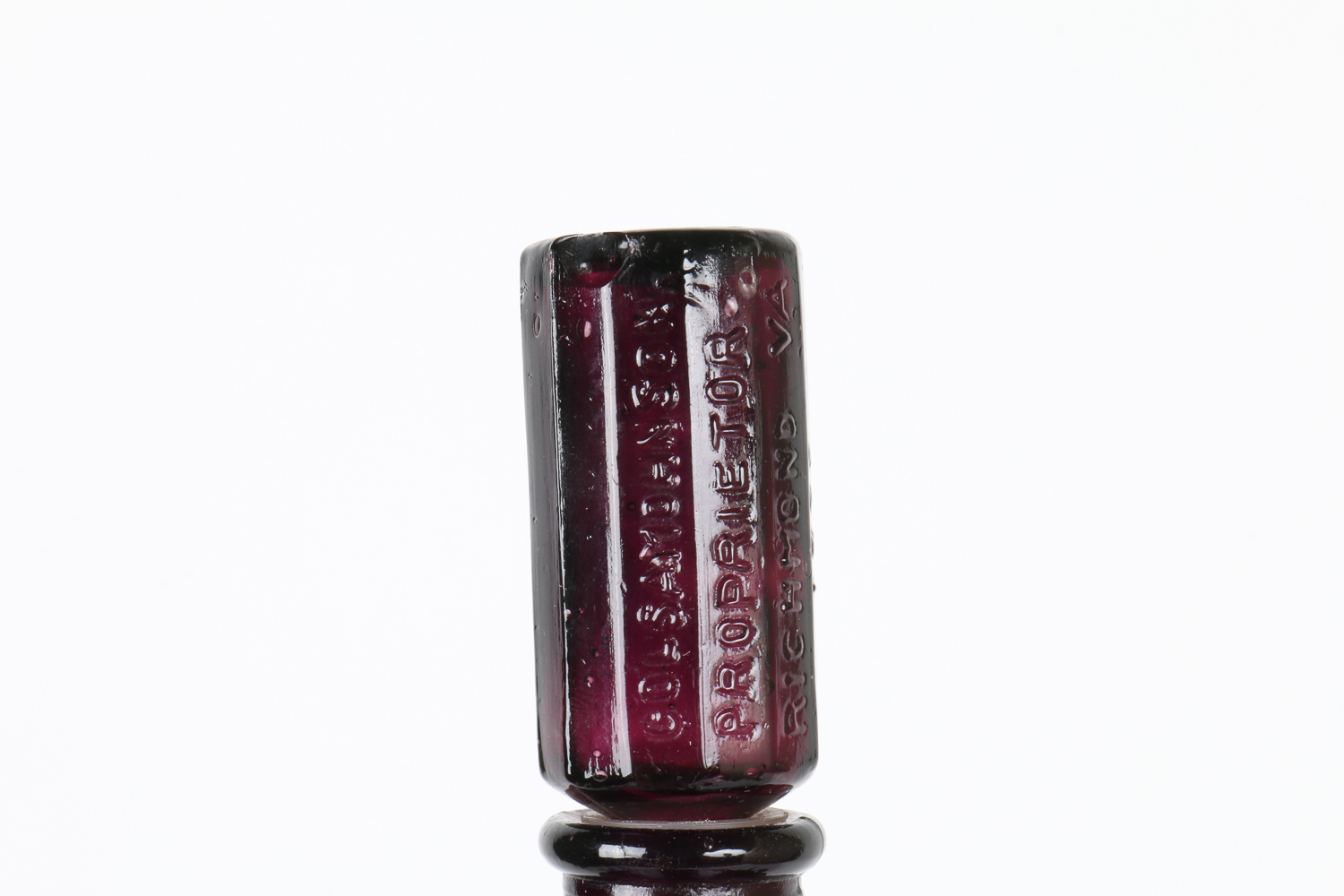 Viintage Colored Glass Bottle Collection