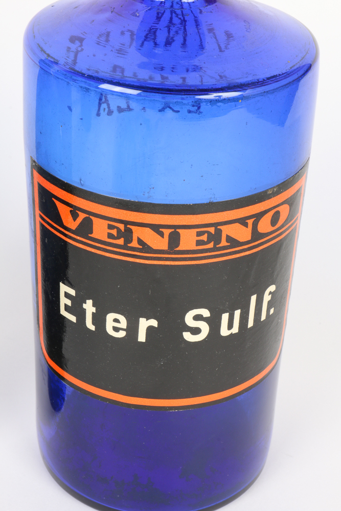 Viintage Colored Glass Bottle Collection