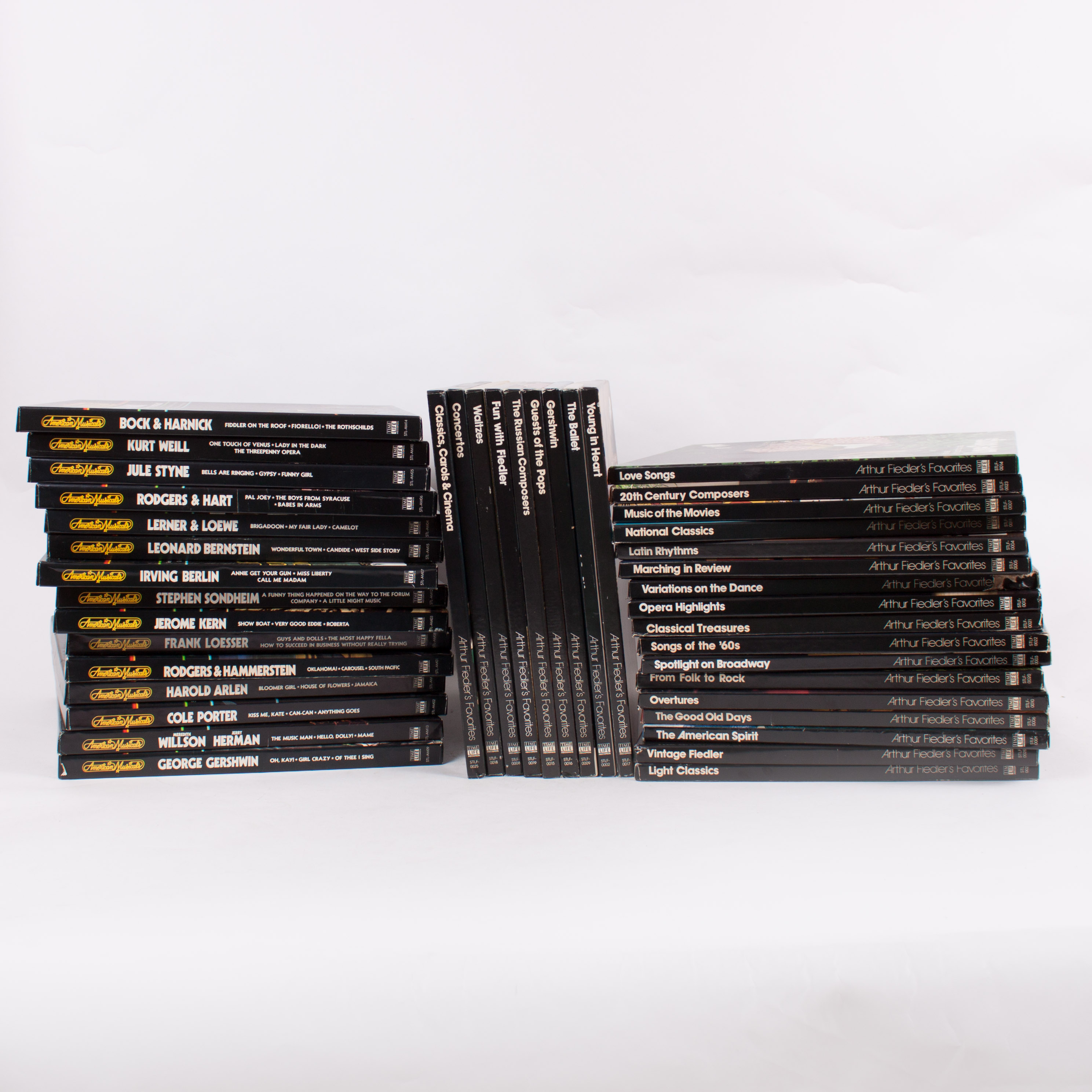 Vintage "American Musicals" and "Arthur Fiedler's Favorites" Record Sets