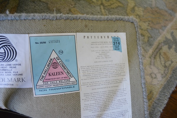 Pottery Barn Hand-Tufted Wool "Darby" Area Rug