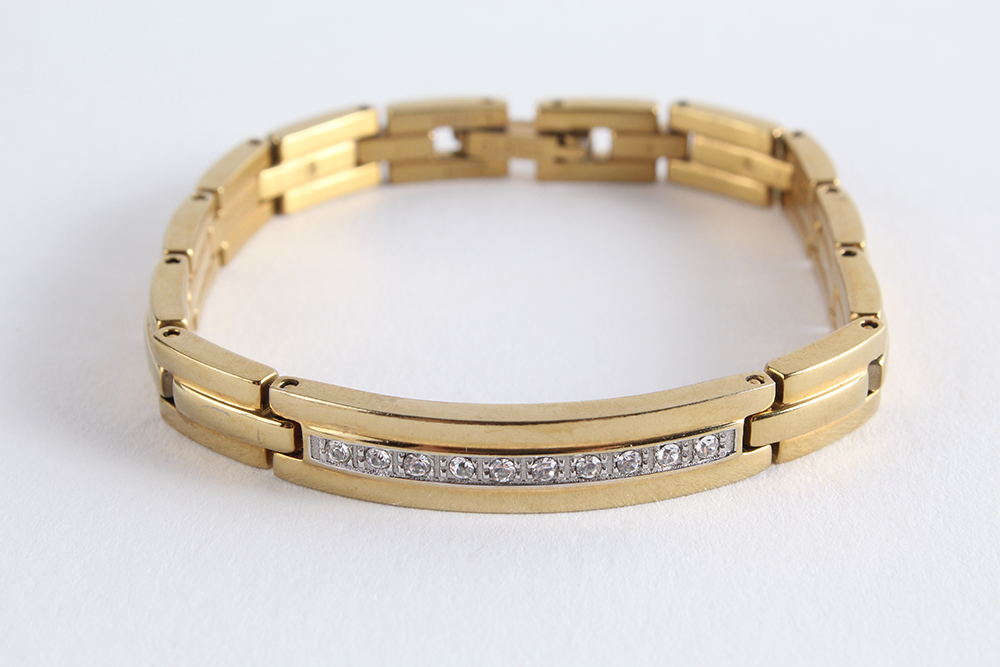 Citizen Eco-Drive Swarovski Crystal Gold-tone Watch and Bracelet Set