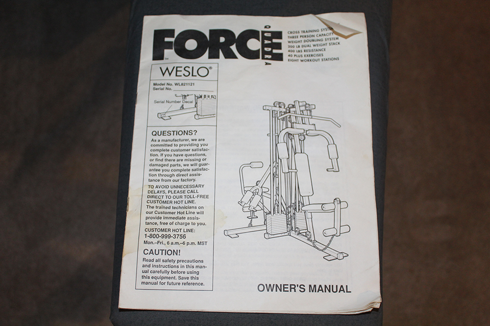 Weslo Quadra Force Cross Training System