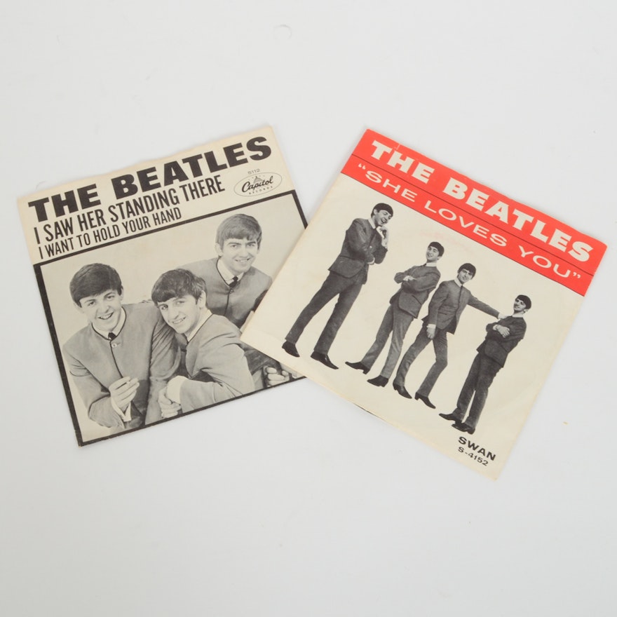 Original Beatles 45 RPM Records