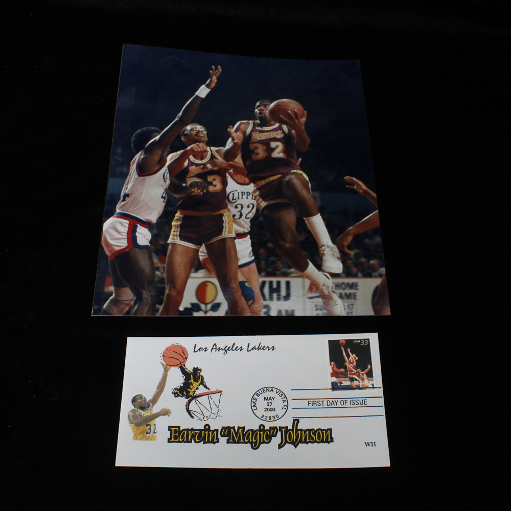 Earvin "Magic" Johnson First Day Envelope and Picture