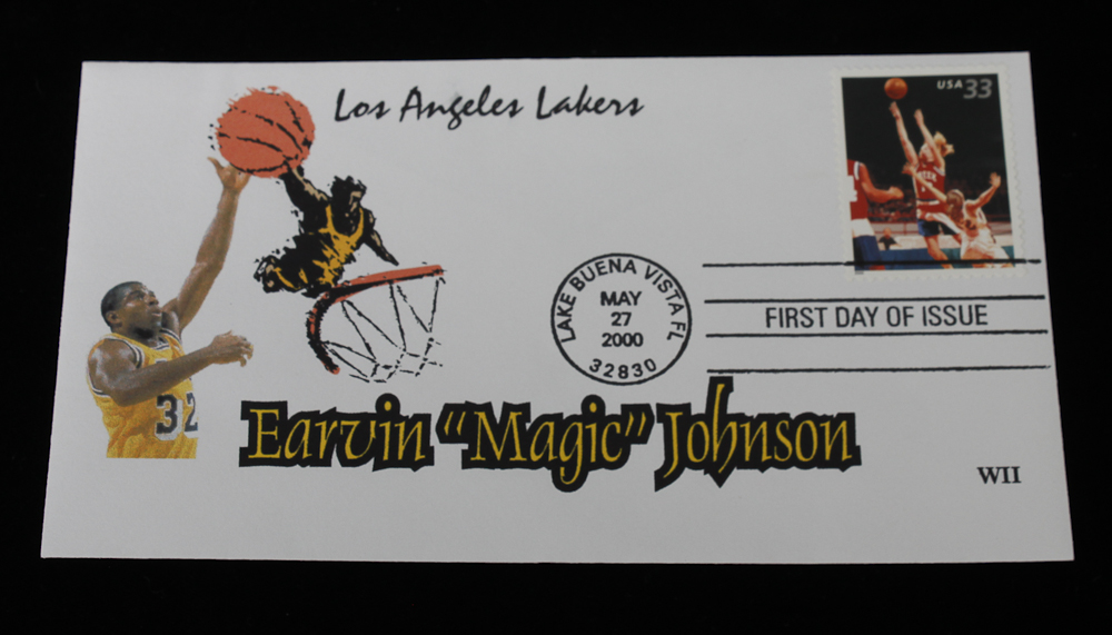 Earvin "Magic" Johnson First Day Envelope and Picture