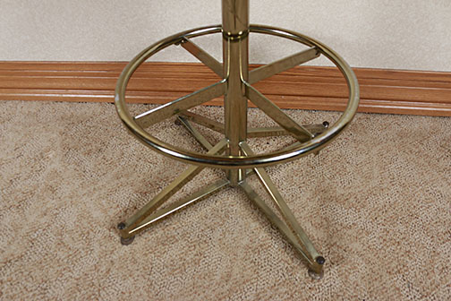 Four Vintage Upholstered Bar Stools in Rose