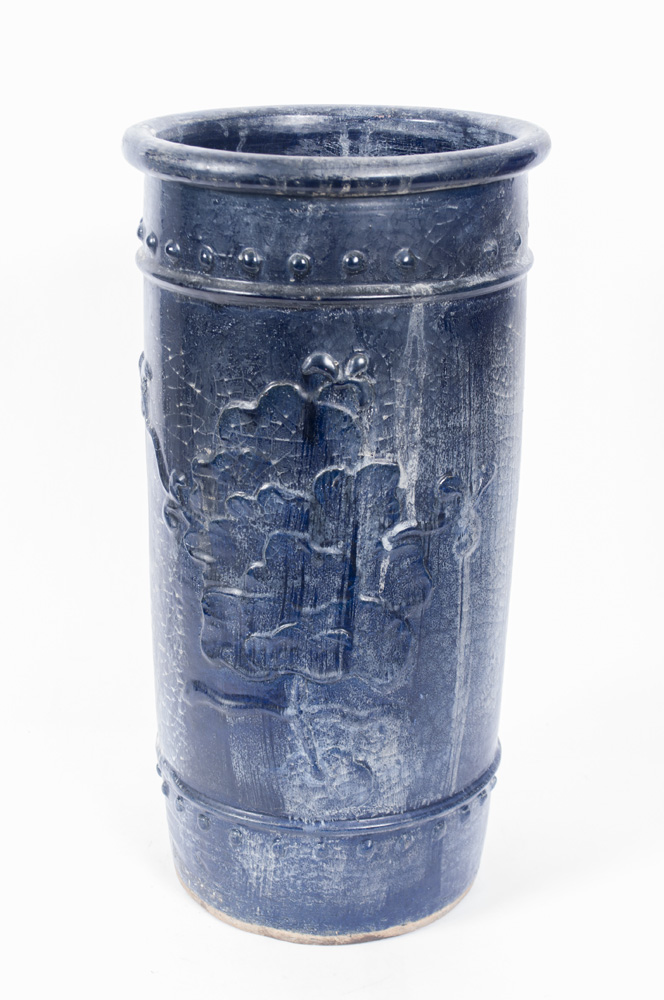 Blue Ceramic Umbrella Stand