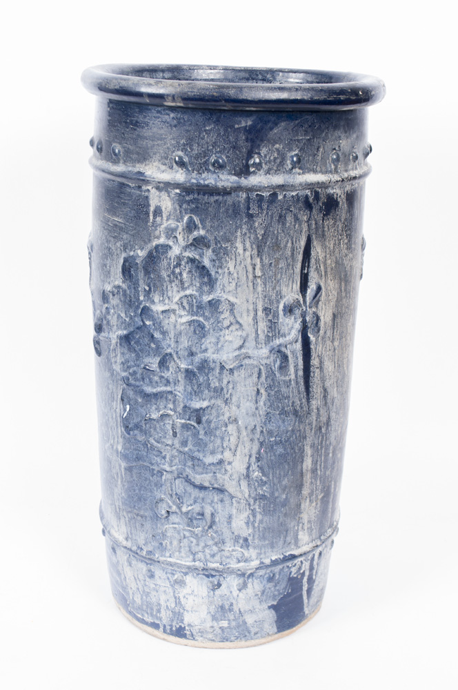 Blue Ceramic Umbrella Stand