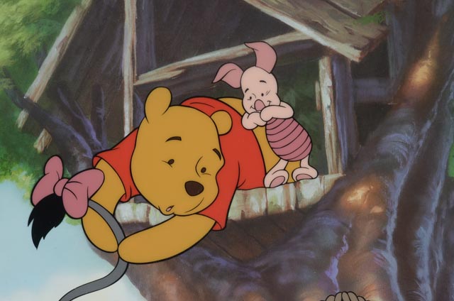 Signed Winnie the Pooh Limited Edition Serigraph Cel "Swing Time with Eeyore"