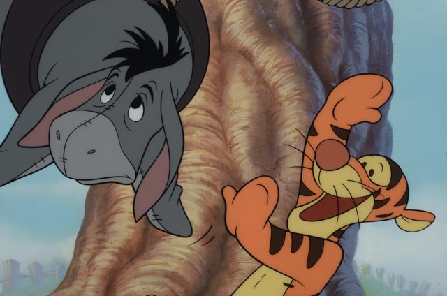 Signed Winnie the Pooh Limited Edition Serigraph Cel "Swing Time with Eeyore"