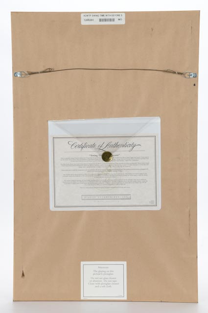 Signed Winnie the Pooh Limited Edition Serigraph Cel "Swing Time with Eeyore"