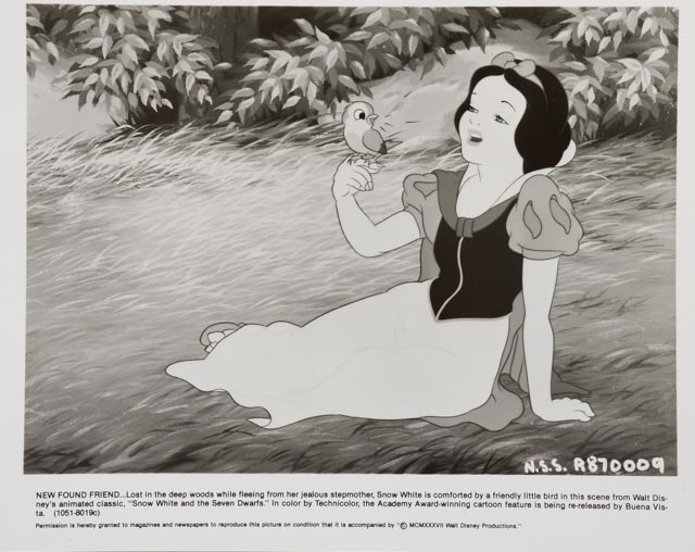 Complete Set of 6 Original 1987 Press Kit Theatrical Release Photos for "Snow White & the Seven Dwarfs"