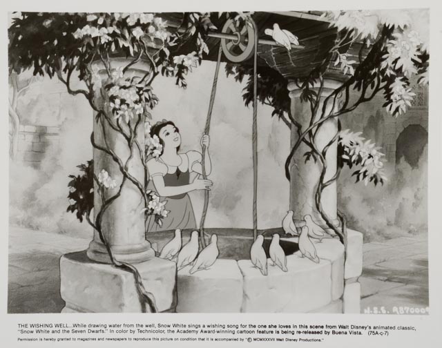 Complete Set of 6 Original 1987 Press Kit Theatrical Release Photos for "Snow White & the Seven Dwarfs"