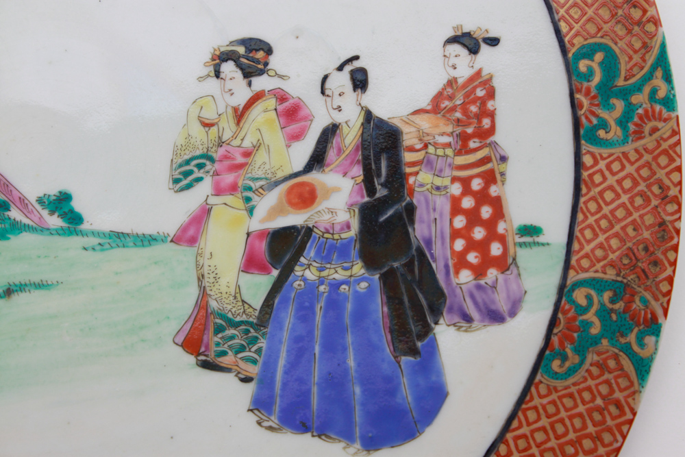 Signed Hichōzan Shinpo Porcelain Decorative Plaque