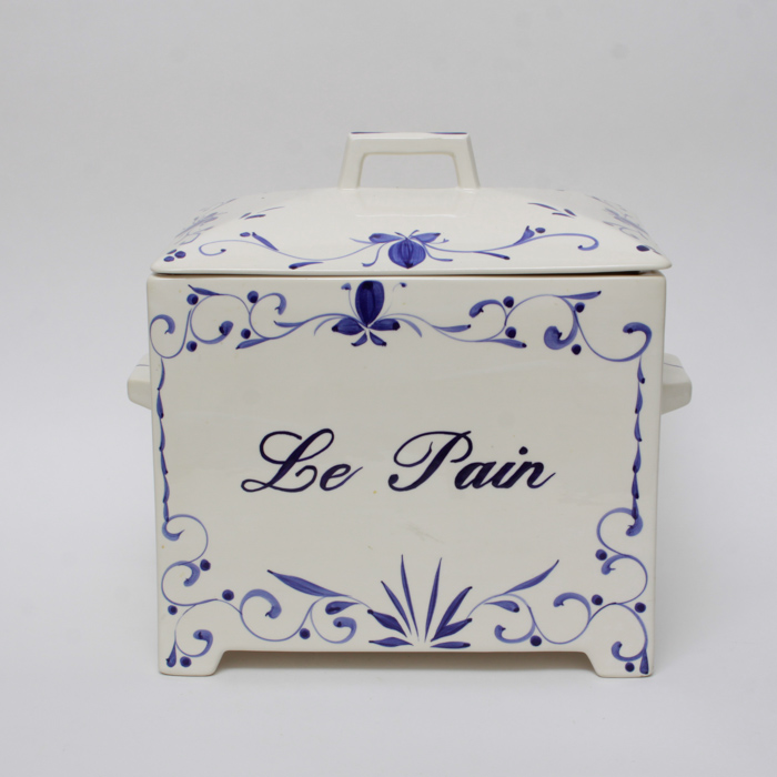 Jay Willfred Le Pain Ceramic Bread Box with Lid