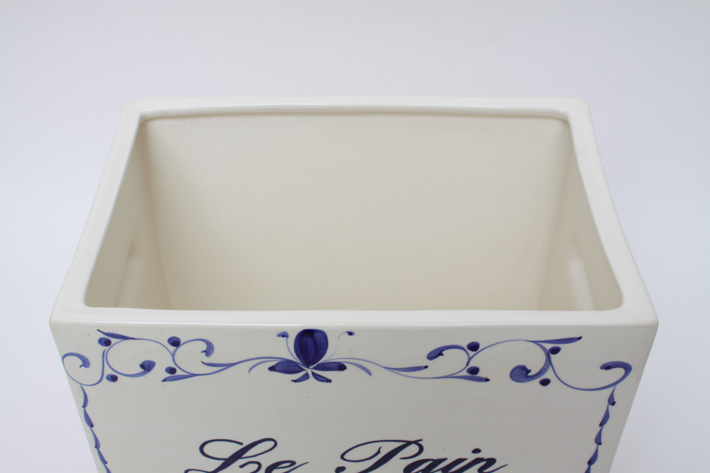 Jay Willfred Le Pain Ceramic Bread Box with Lid