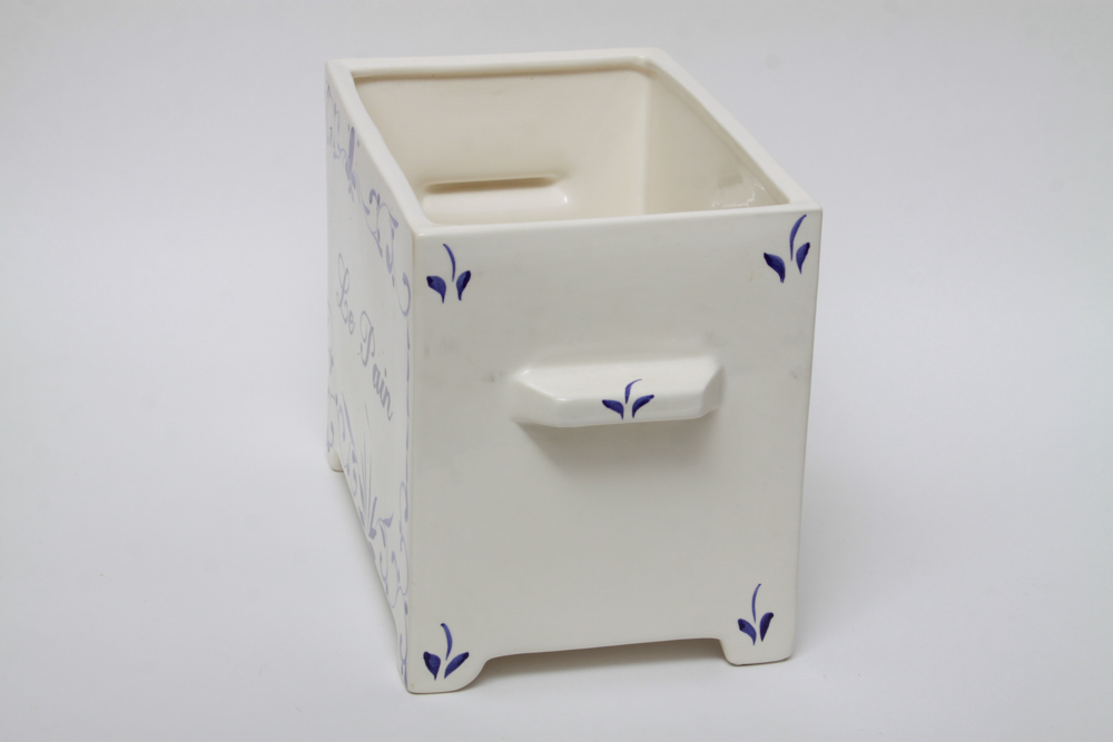 Jay Willfred Le Pain Ceramic Bread Box with Lid