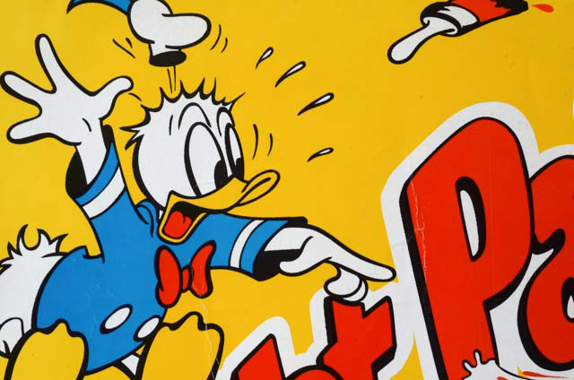 Vintage 1987 Disney "Wet Paint" Sign