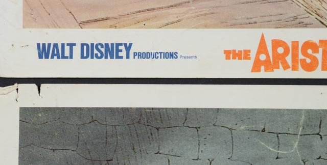 Eleven 1971 Color Lobby Cards for Walt Disney's "The Aristocats"