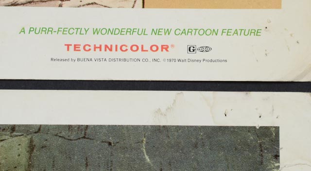 Eleven 1971 Color Lobby Cards for Walt Disney's "The Aristocats"