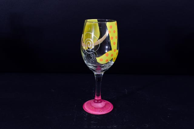 Hand Painted Mermaid Glass